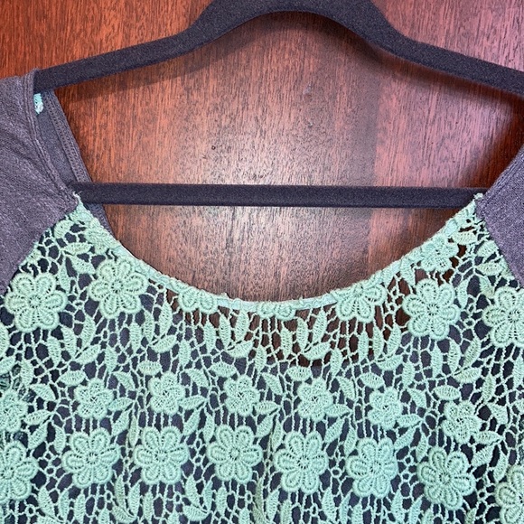 Free People top lace back long sleeve - Picture 11 of 12